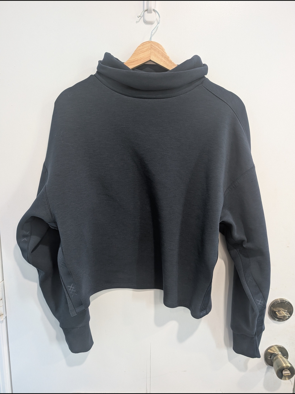 Rhone Dreamglow Mock Neck Long Sleeve Pullover Navy Blue Size Medium - Picture 6 of 9